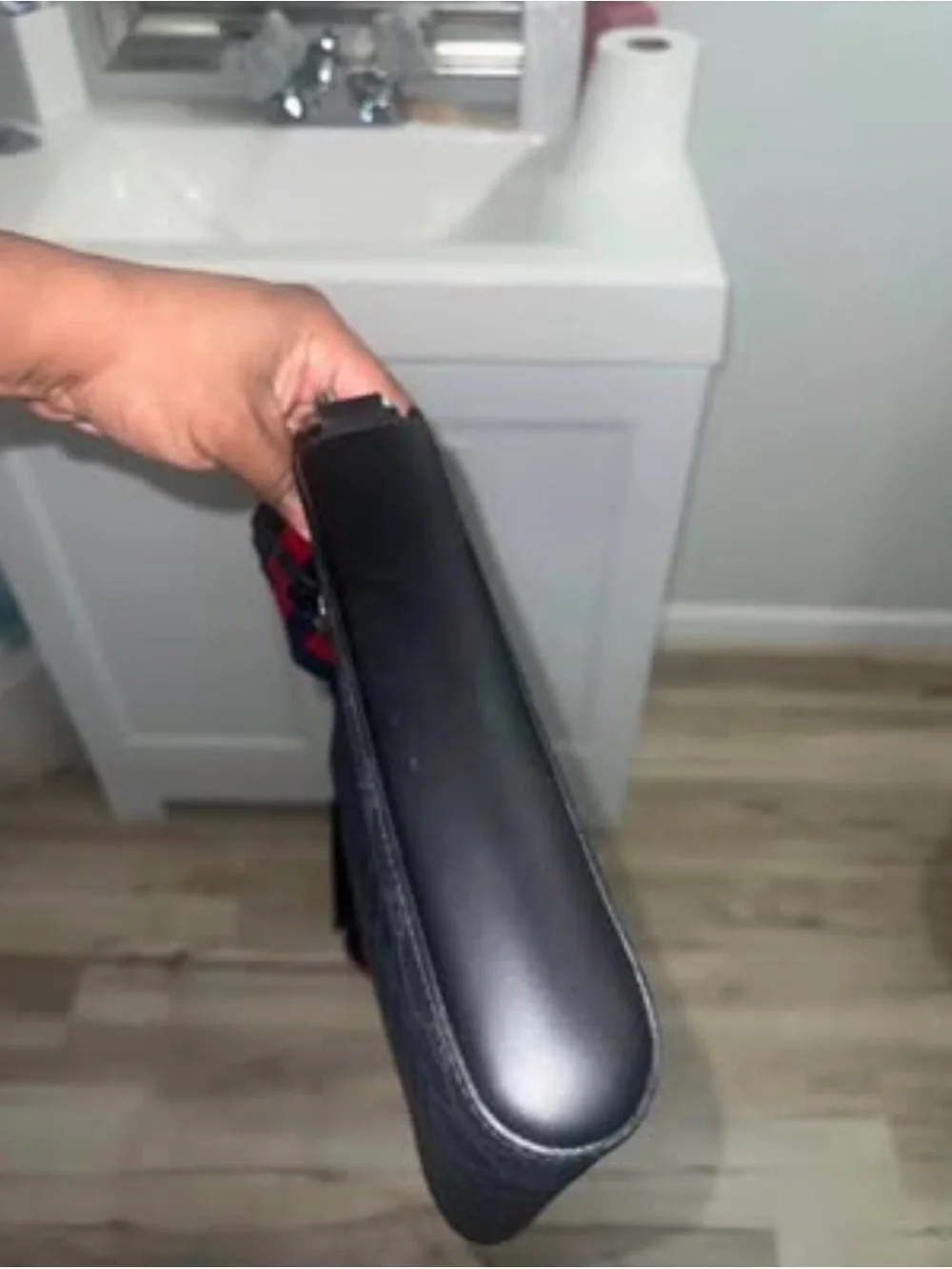 Gucci Black GG Supreme Messenger with Red and Blue Web Strap